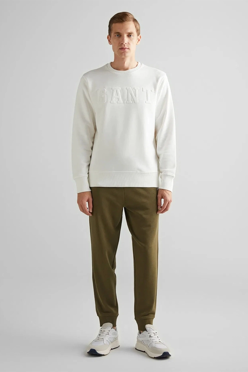 Gant Erkek Krem Regular Fit Sweatshirt