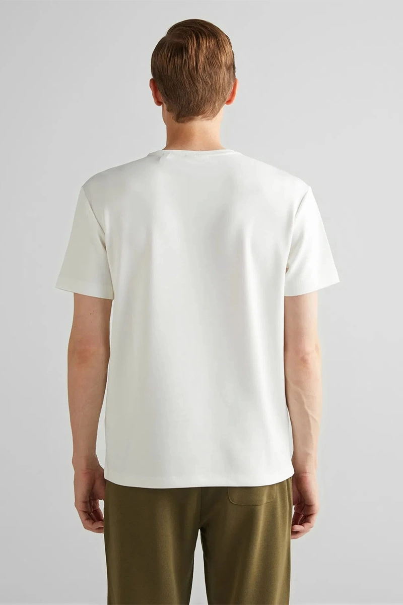 Gant Erkek Krem Regular Fit T-Shirt