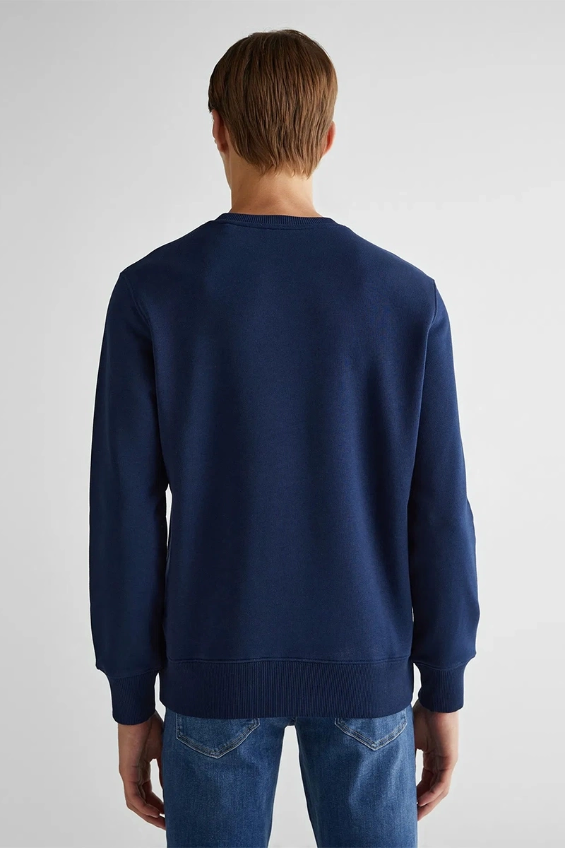 Gant Erkek Lacivert Regular Fit Sweatshirt