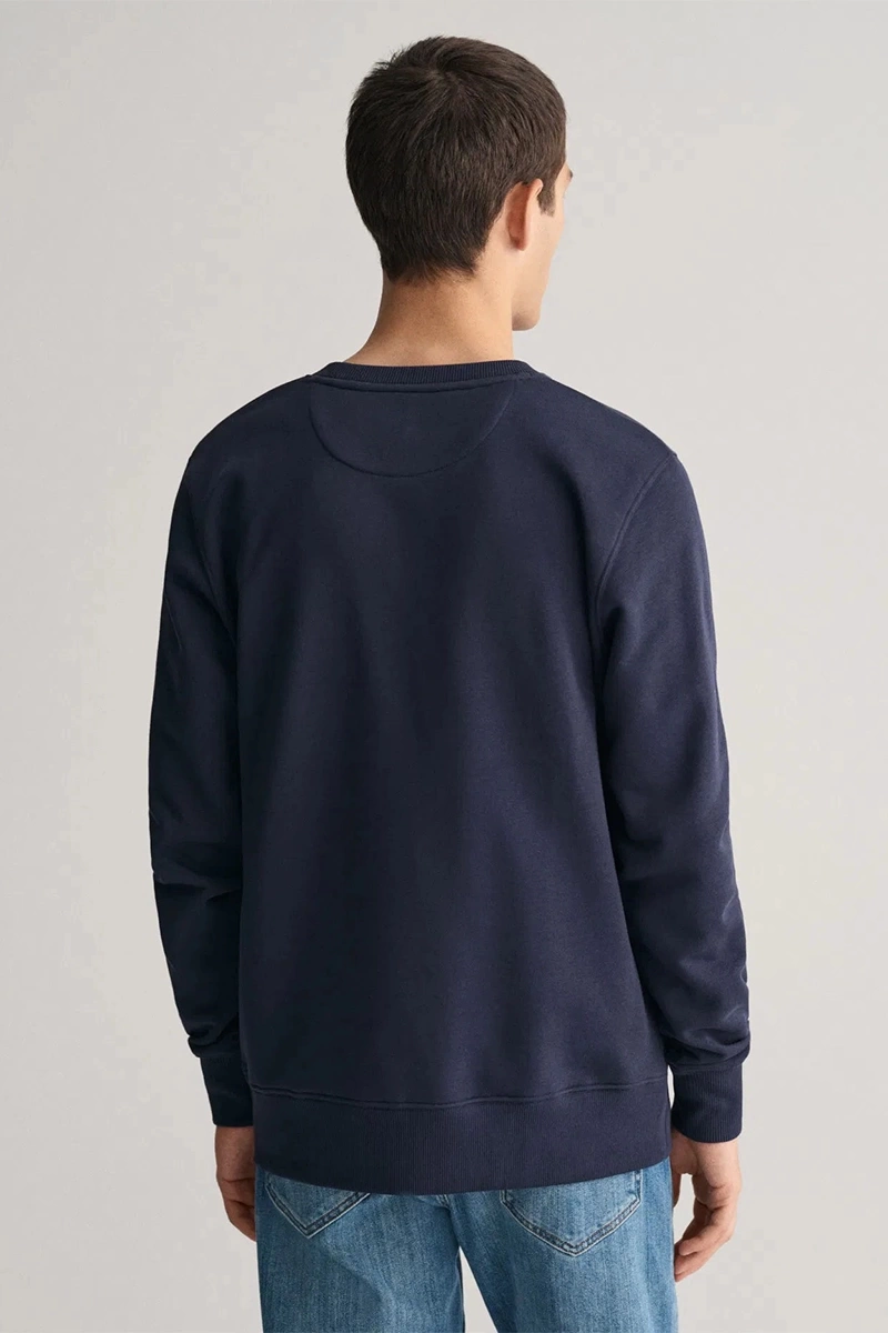 Gant Erkek Lacivert Regular Fit Sweatshirt