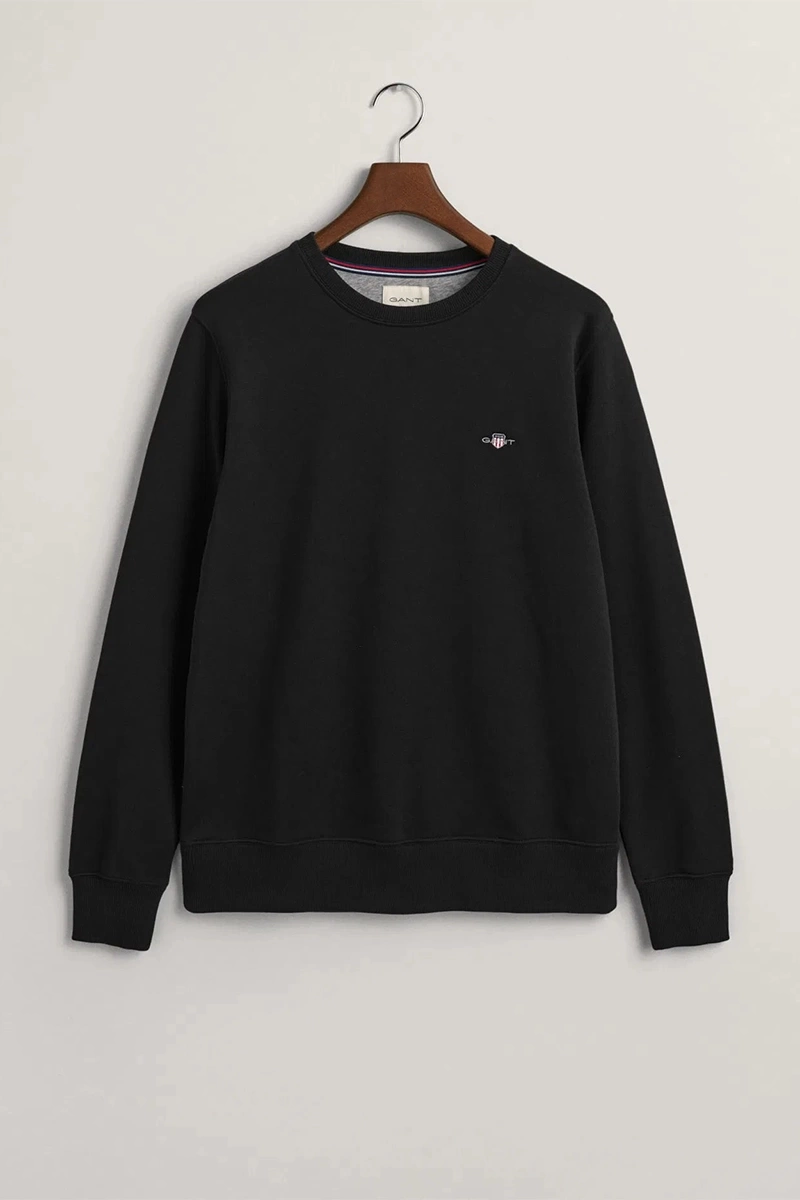 Gant Erkek Siyah Regular Fit Sweatshirt