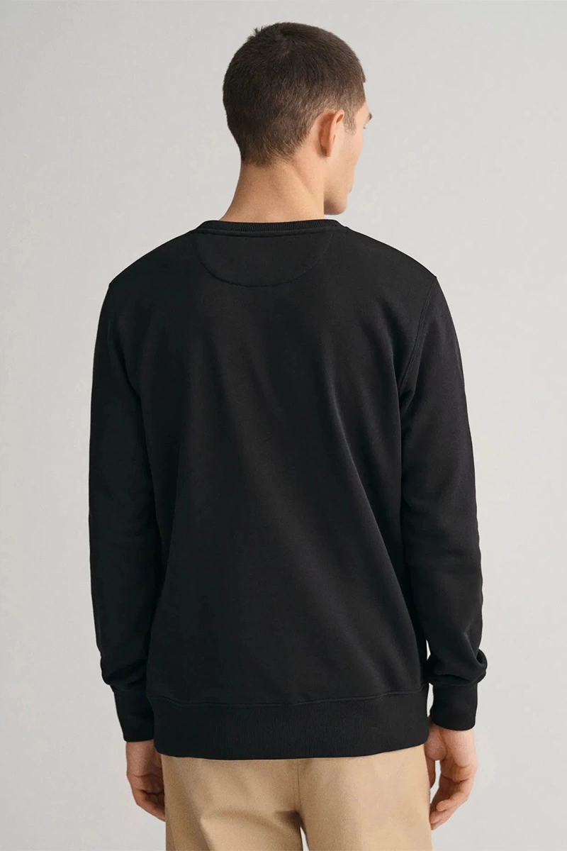 Gant Erkek Siyah Regular Fit Sweatshirt