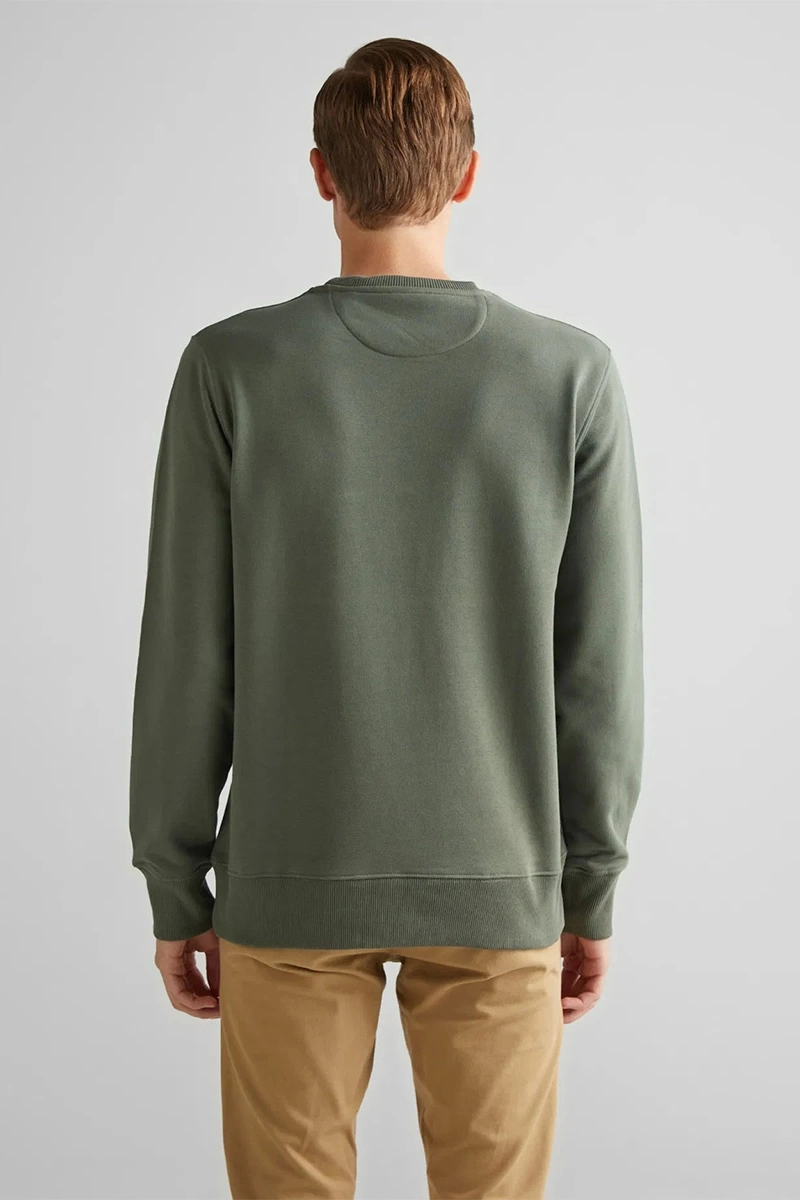 Gant Erkek Yeşil Regular Fit Sweatshirt