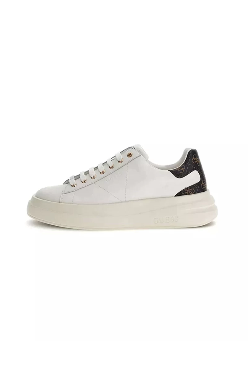 Guess Erkek 4G Logolu Elba Beyaz Sneaker