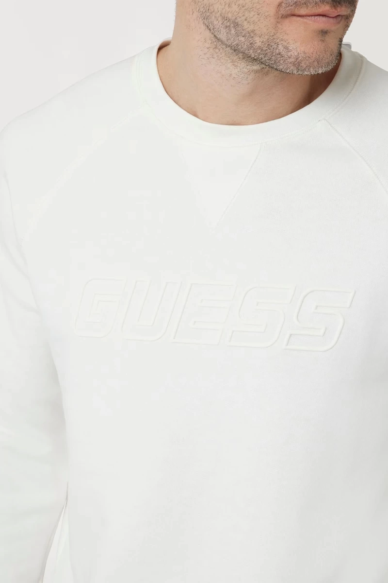 Guess Erkek Önü Logolu New Aldwin Sweatshirt