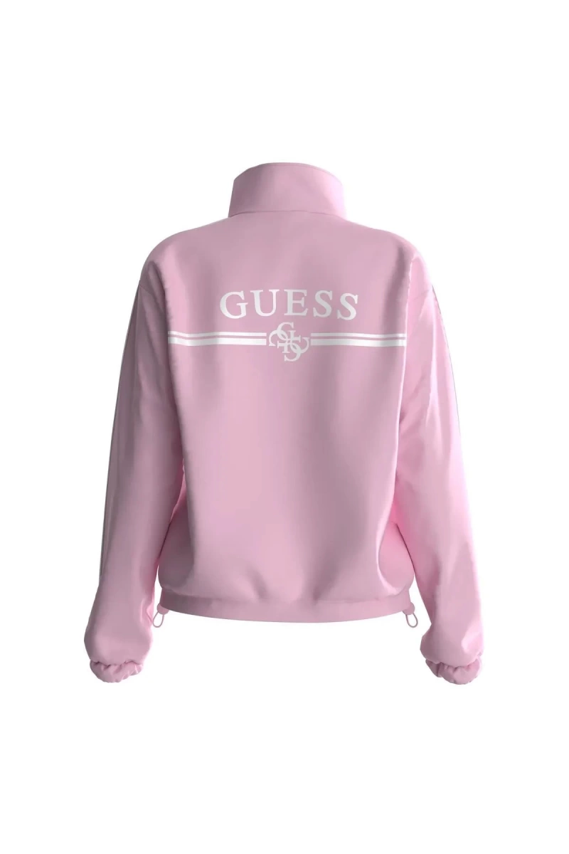 Guess Kadın Arleth Fermuarlı Bej Sweatshirt