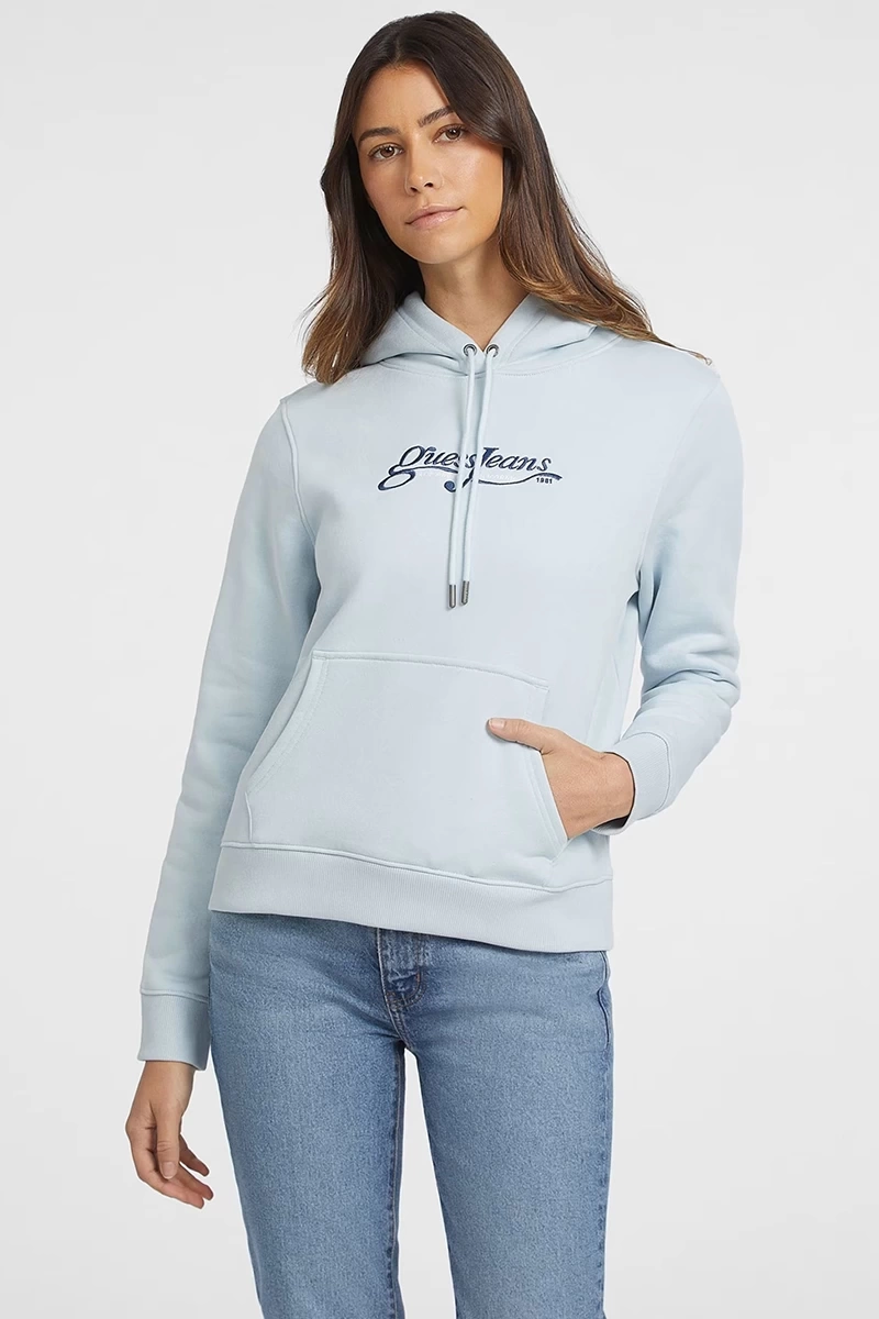 Guess Kadın Califiorna Nakış İşlemeli Sweatshirt