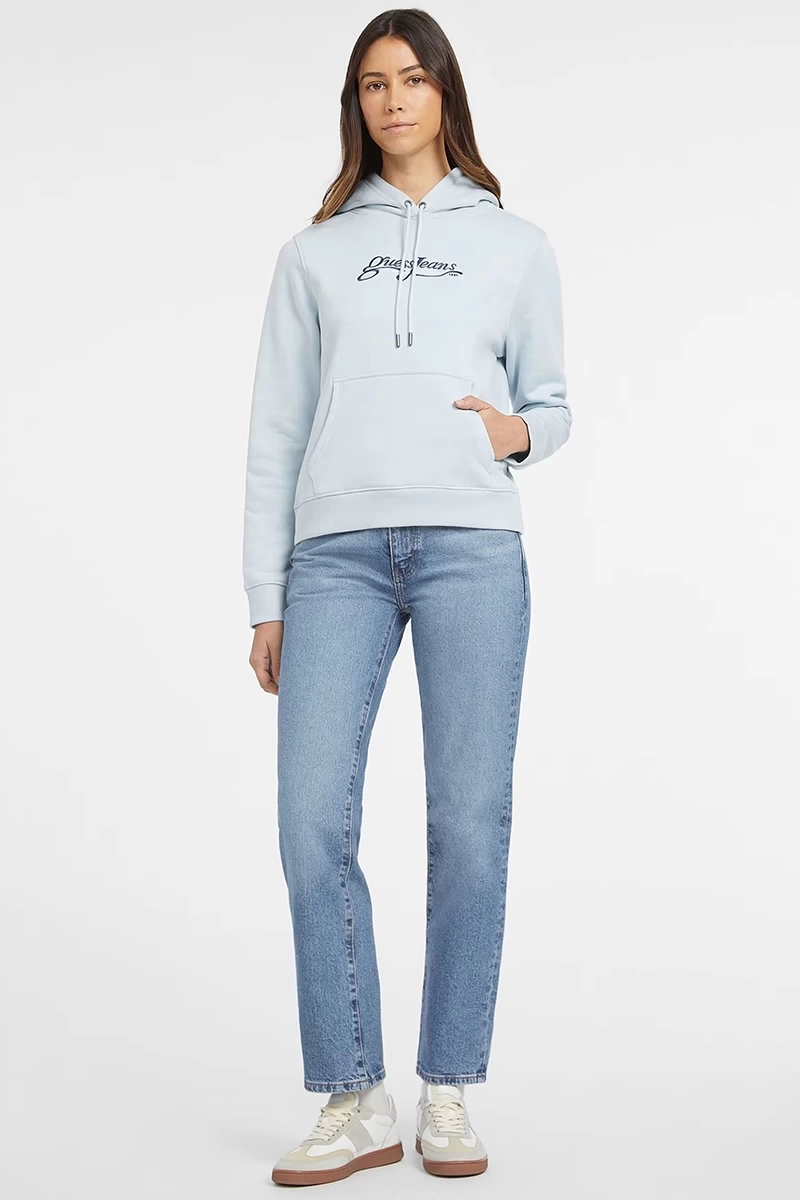 Guess Kadın Califiorna Nakış İşlemeli Sweatshirt