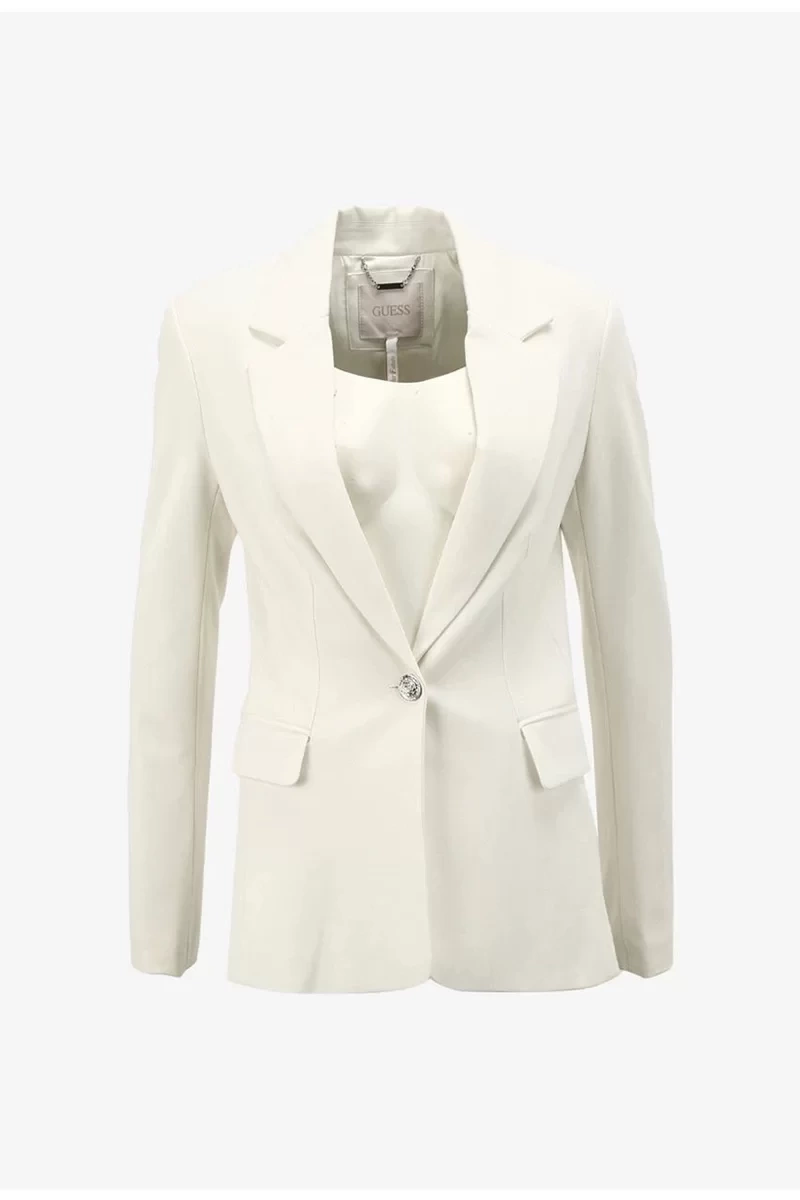 Guess Kadın Kırık Beyaz Anna Blazer Ceket