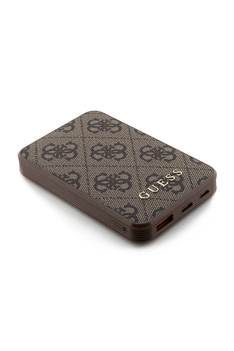 GUESS POWERBANK PU LEATHER 5000 MAH 15W BROWN