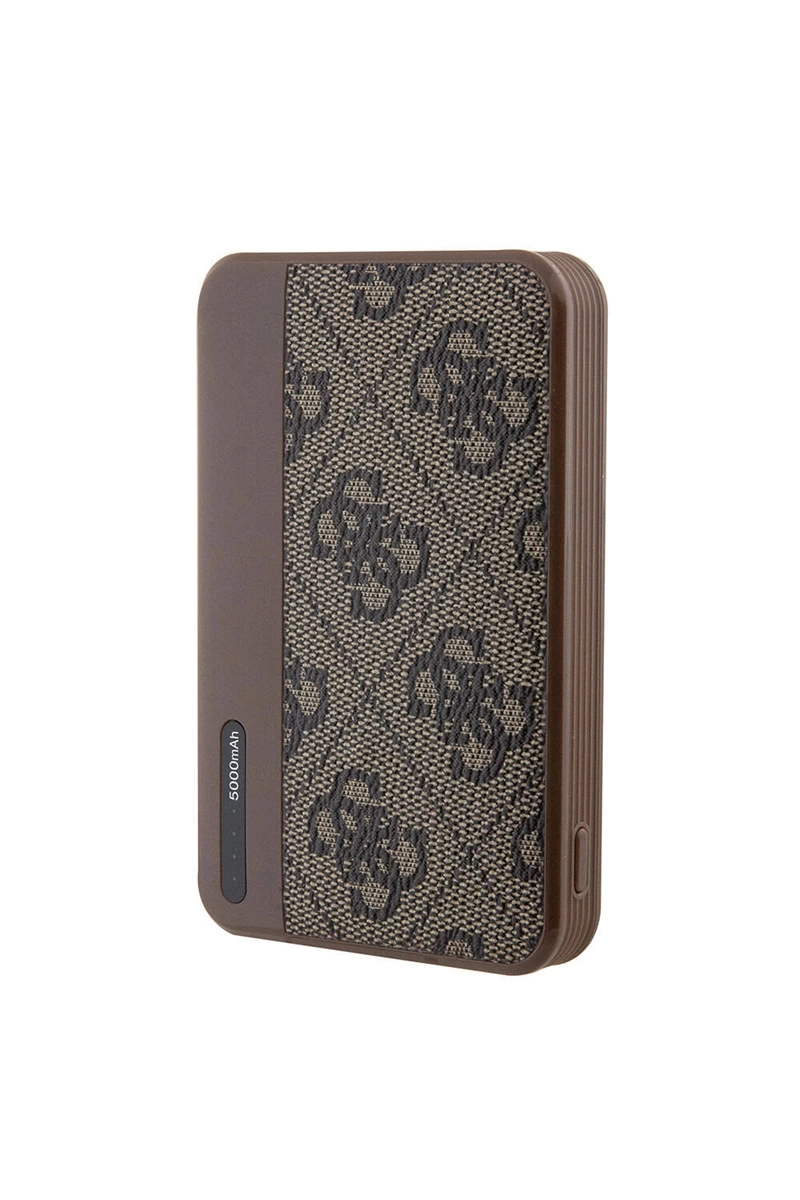 GUESS POWERBANK PU LEATHER 5000 MAH 15W BROWN