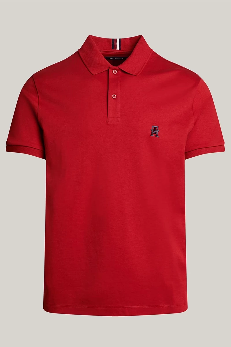 tommy hılfıger erkek kırmızı polo T-SHIRT