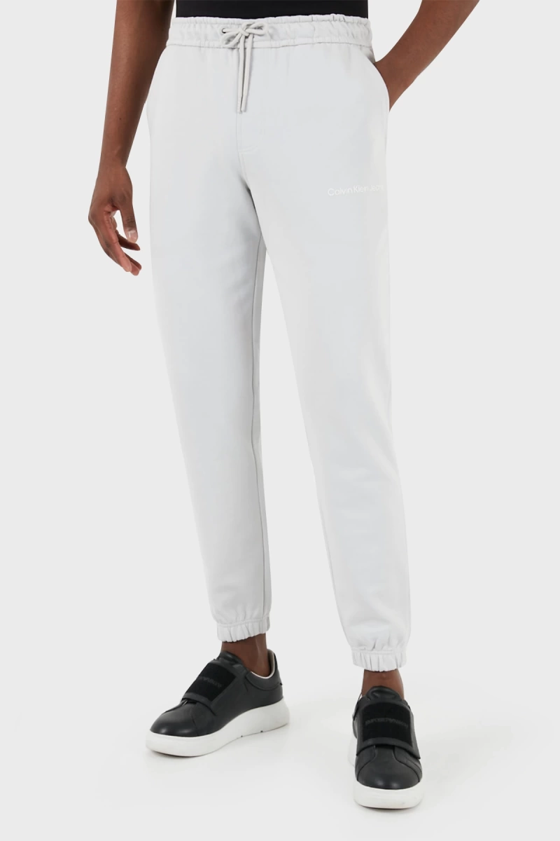 Calvin Klein Erkek Regular Fit Jogger Gri Eşofman Altı