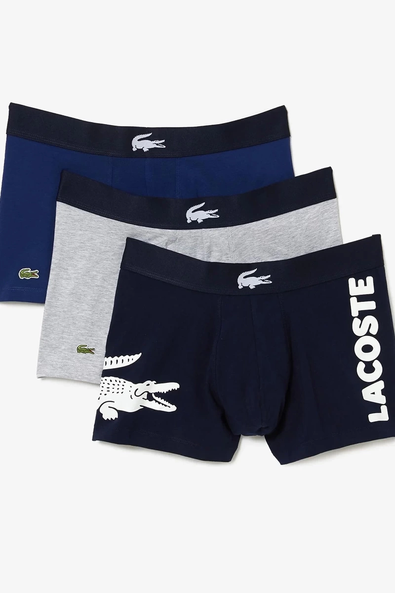 Lacoste Core Erkek 3lü Lacivert Boxer