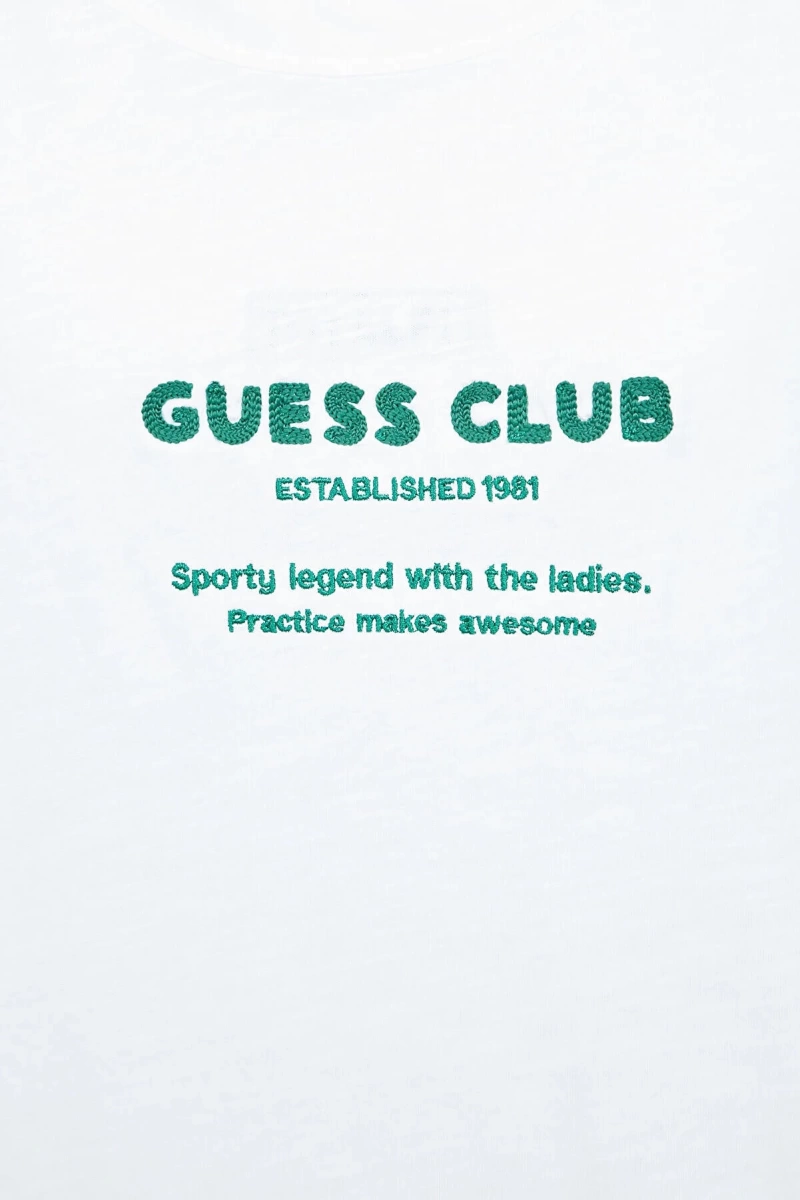 Guess Kadın Leah Beyaz T-Shirt