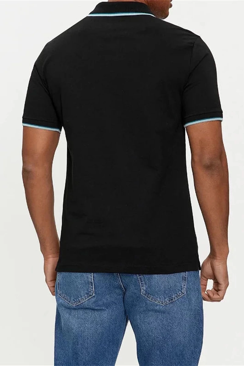 Guess Erkek Lyle Ss Siyah Polo T-Shirt