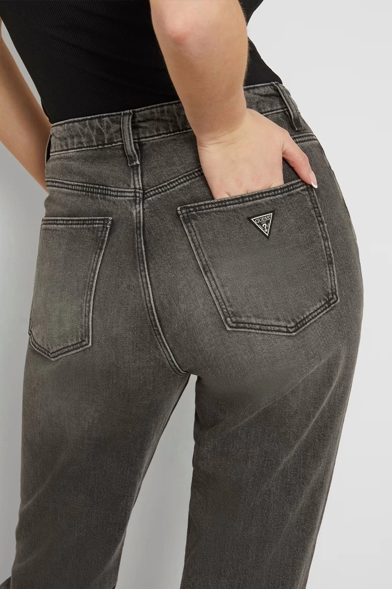 Guess Kadın   Gri  Mom Jean   Pantolon