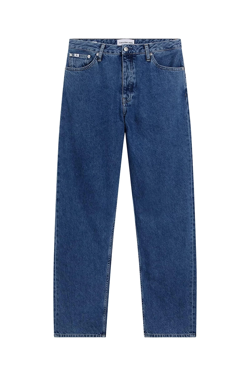 Calvin Klein  Kadın  Dar Kesim Düz Paça Mavi Jeans