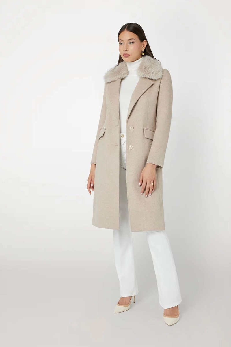 NANCY FIT COAT FAUX