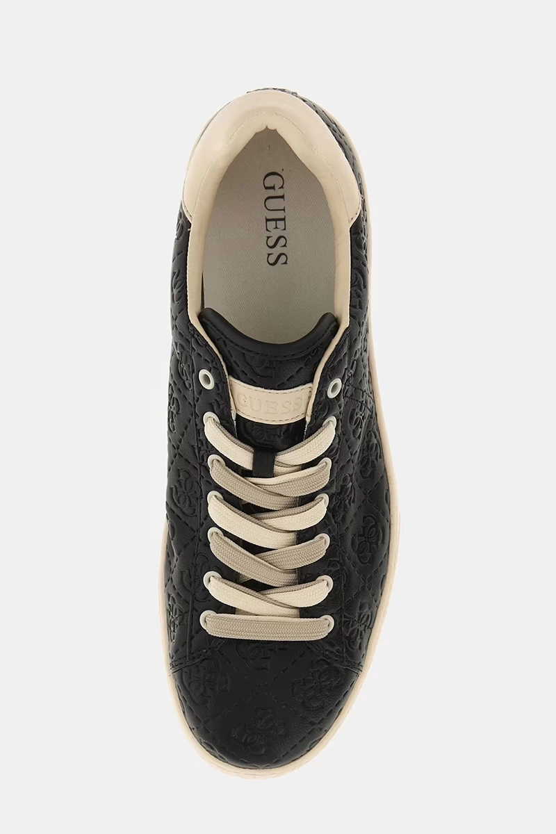 Guess Erkek Nola Kendinden Logolu Siyah Sneaker