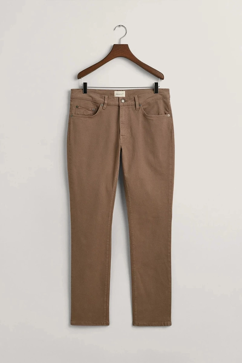 GANT Erkek Kahverengi Slim Fit Jean