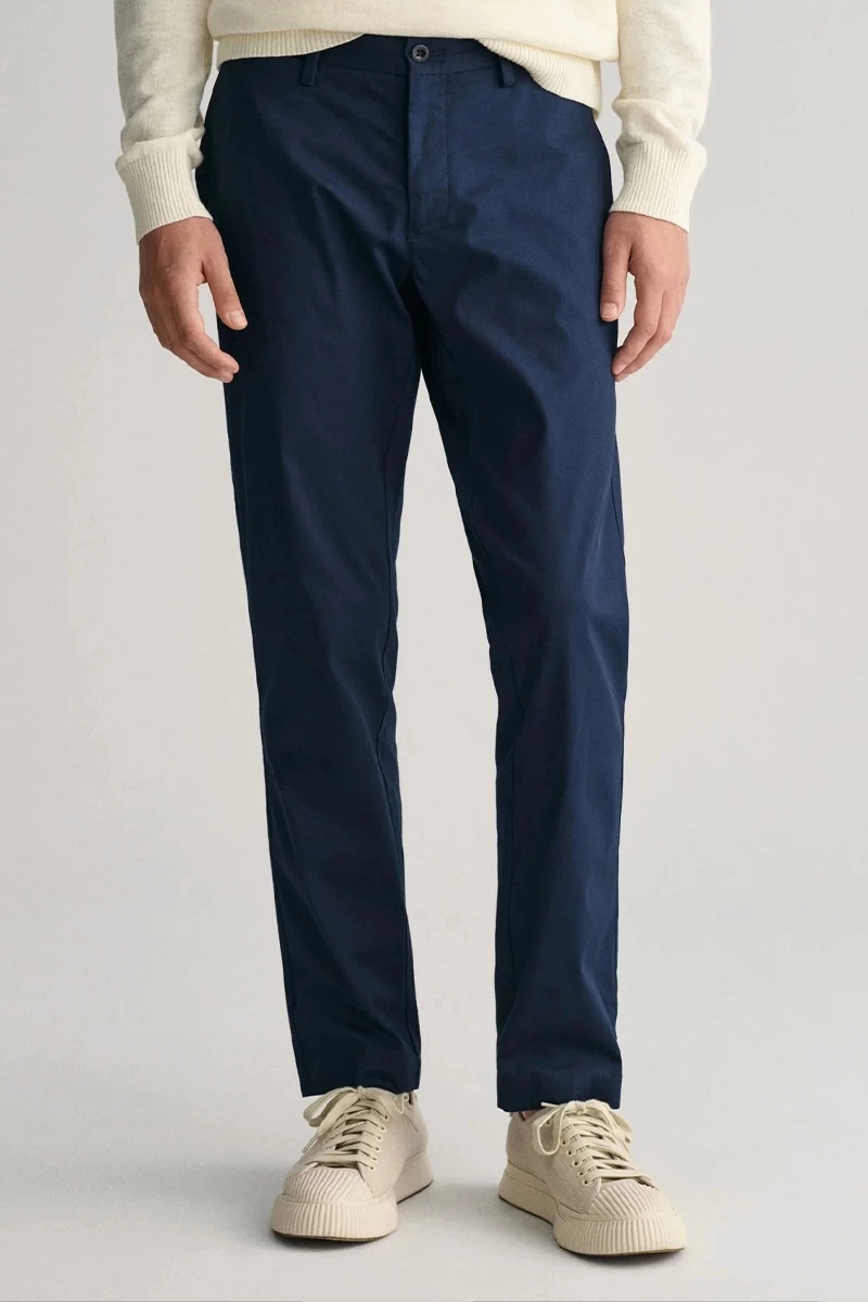 Gant Erkek Lacivert Pantolon Slim Fit