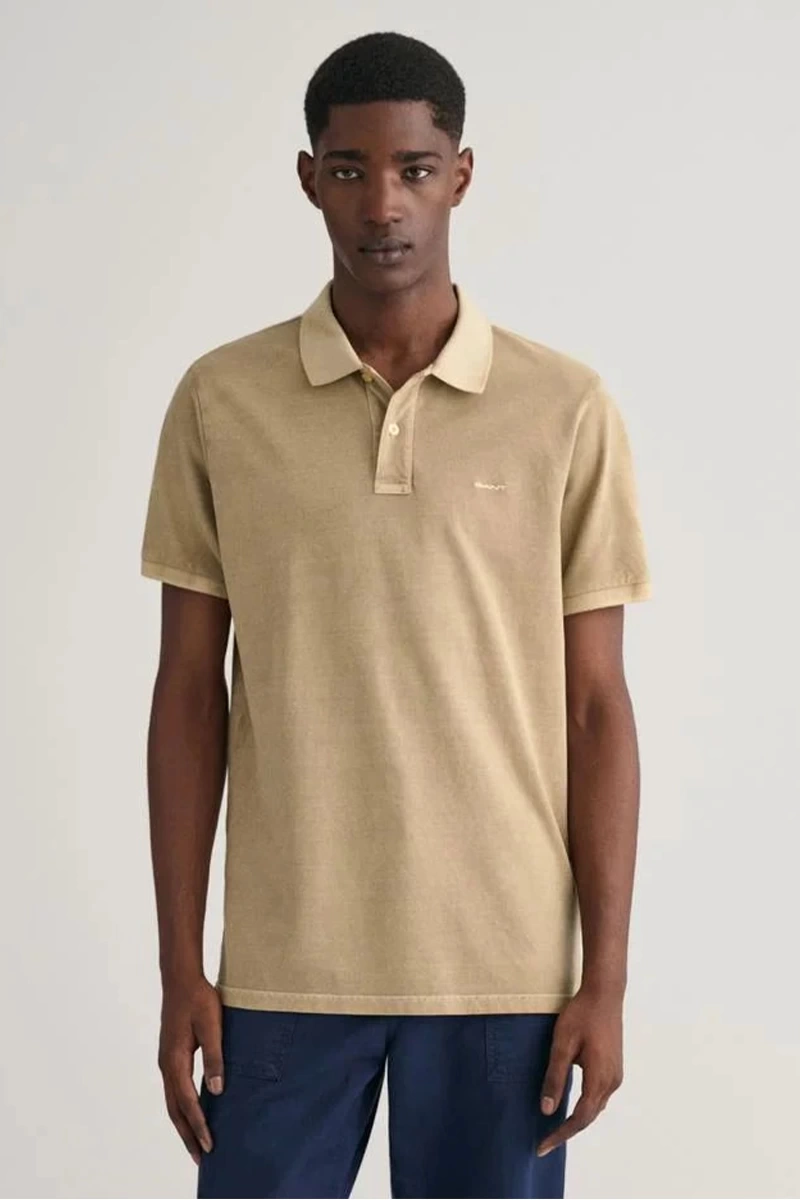 GANT Erkek Bej Regular Fit Logolu Polo