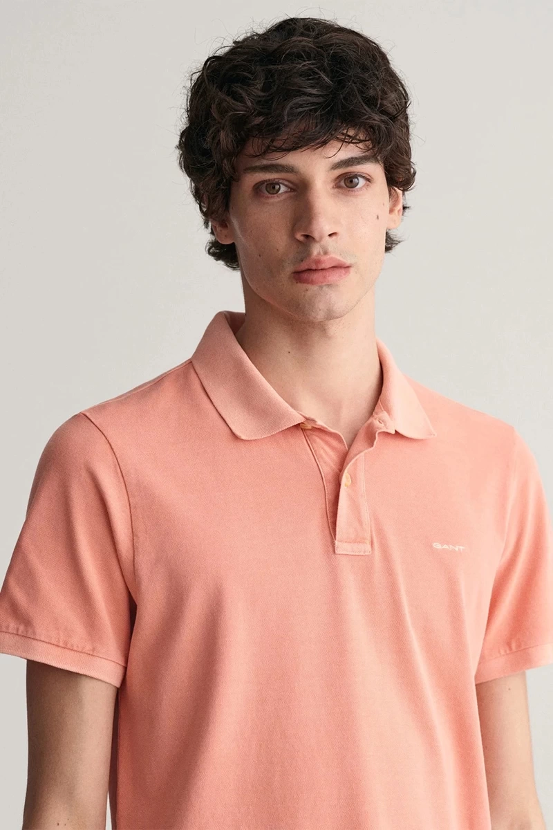 GANT Erkek Pembe Regular Fit Logolu Polo