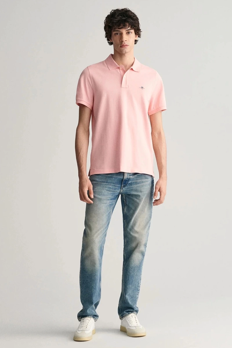 Gant Erkek Pembe Regular Fit Logolu Polo