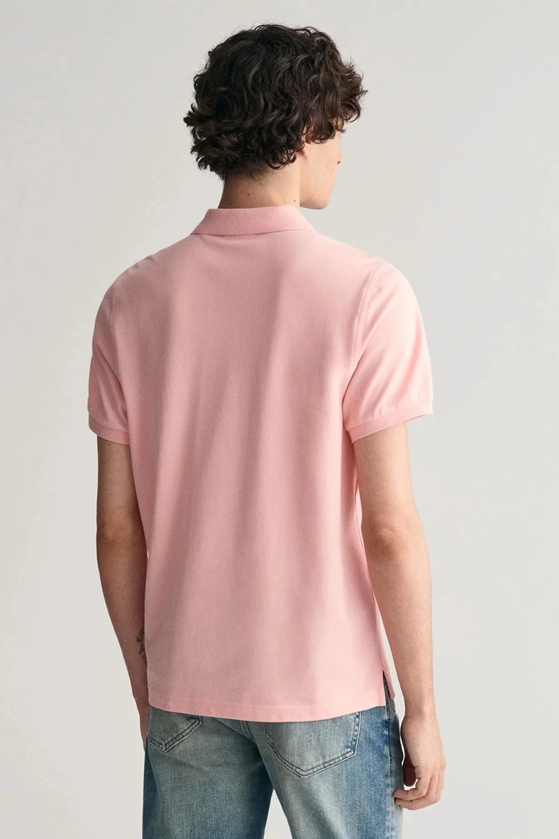 Gant Erkek Pembe Regular Fit Logolu Polo