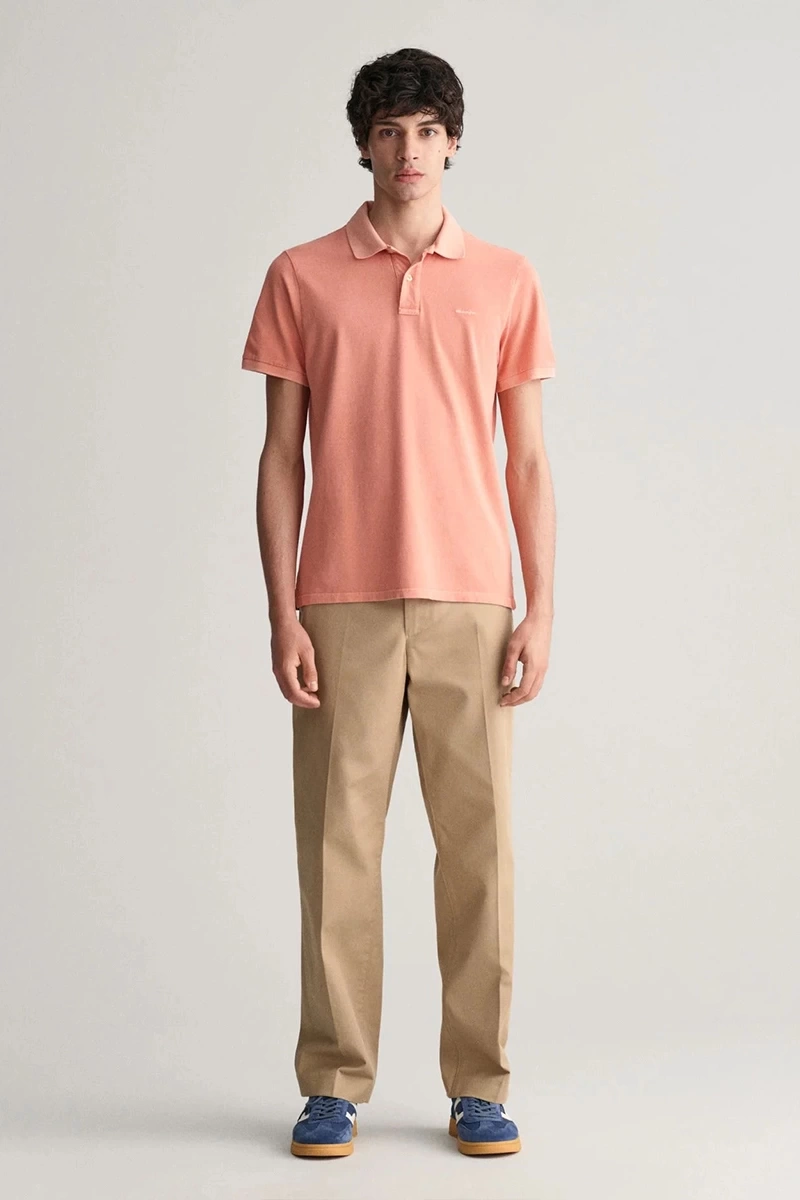 GANT Erkek Pembe Regular Fit Logolu Polo