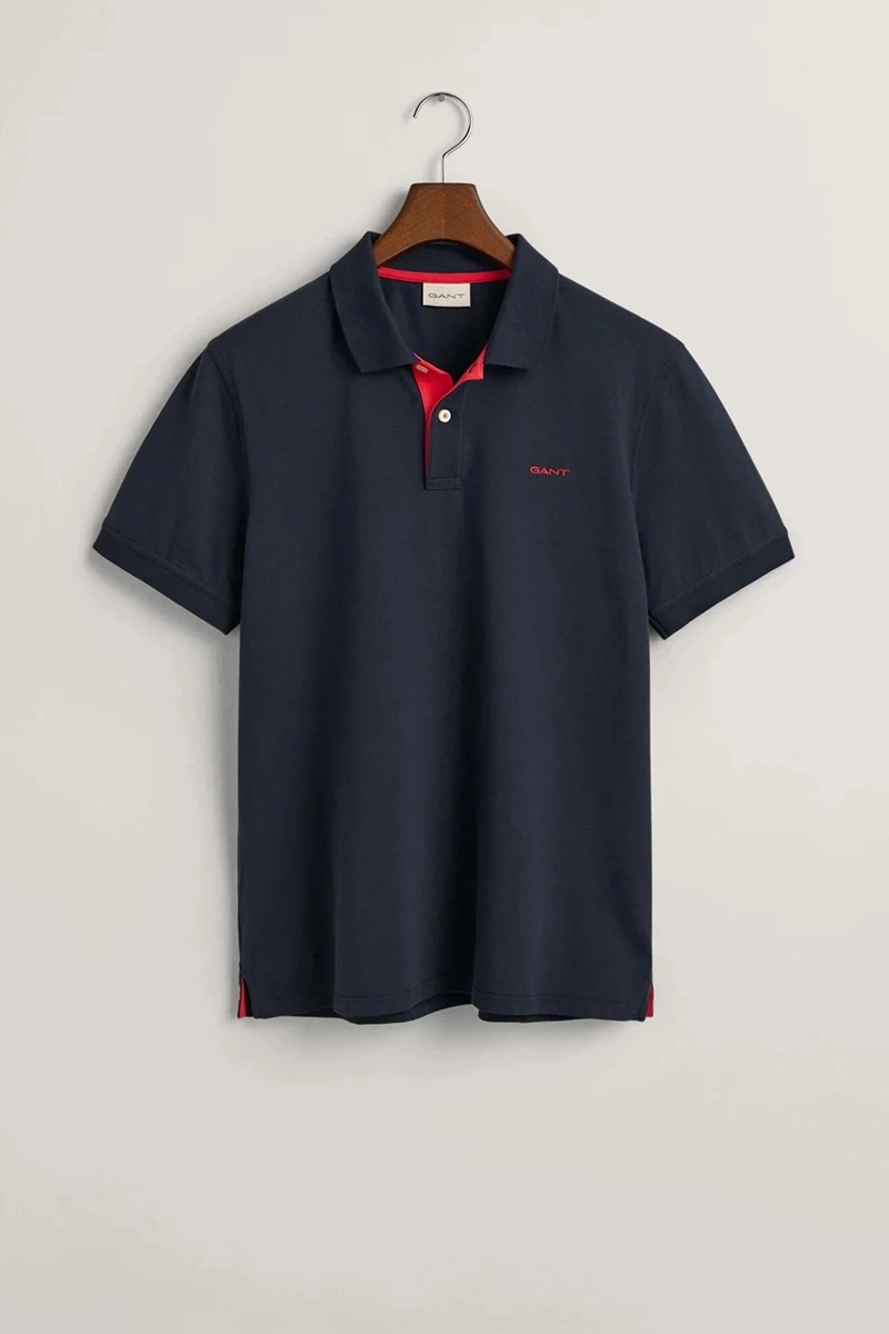 GANT Erkek Lacivert Regular Fit Logolu Polo