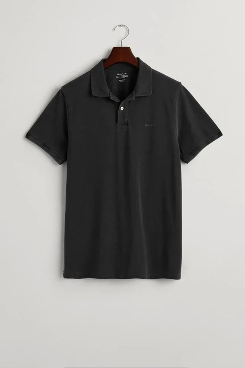 GANT Erkek Siyah Regular Fit Logolu Polo