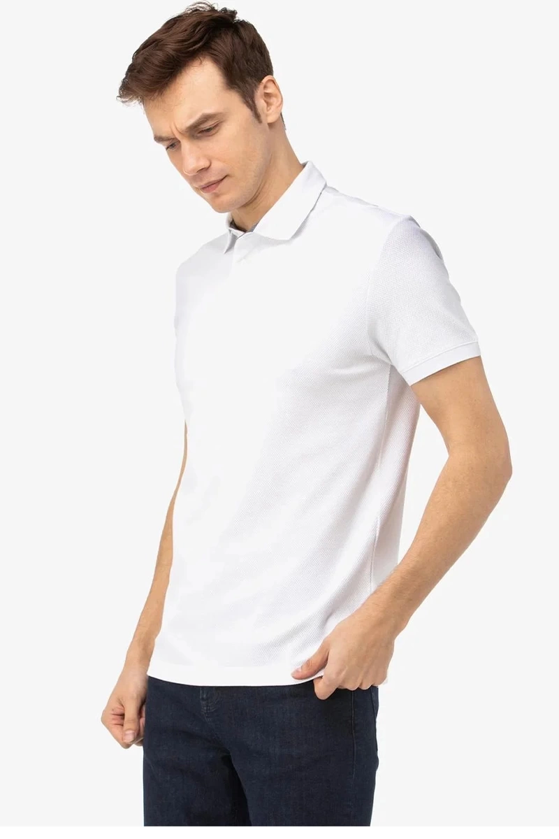 Nautıca  Erkek Beyaz Slim Fit Kısa Kollu Polo