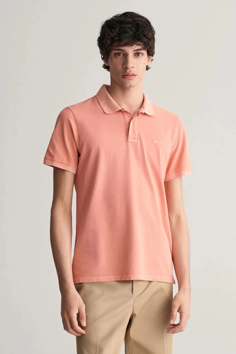 GANT Erkek Pembe Regular Fit Logolu Polo