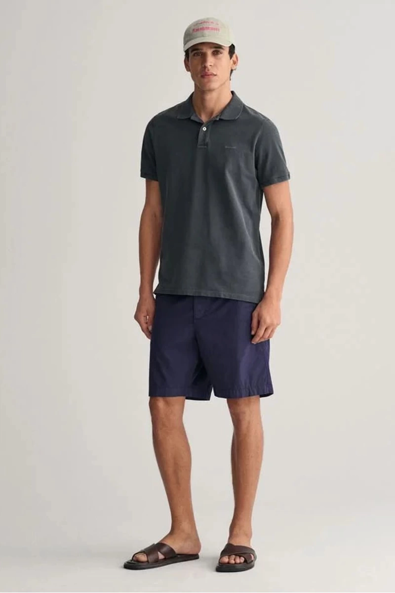 GANT Erkek Siyah Regular Fit Logolu Polo