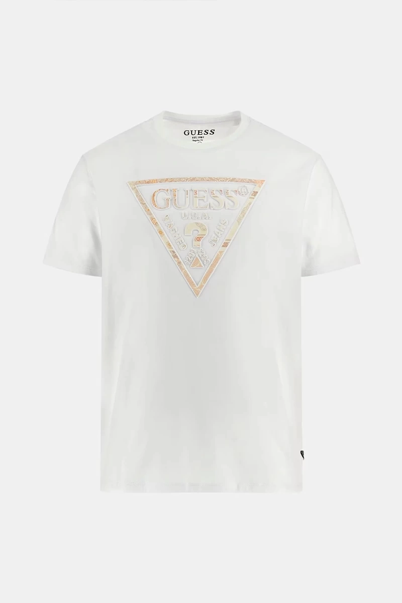 Guess Erkek Üçgen  Logolu T-Shirt