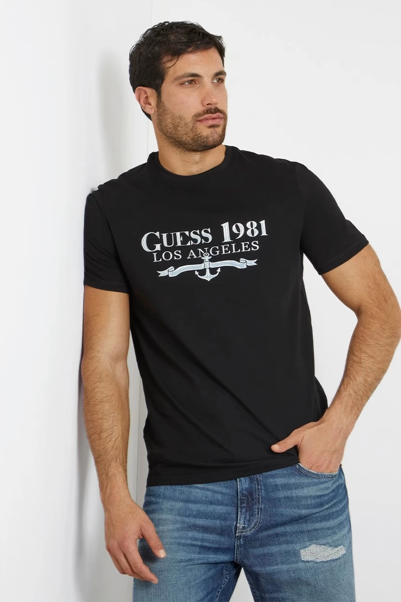 Guess Erkek Ss 1981 Trı Siyah T-Shirt