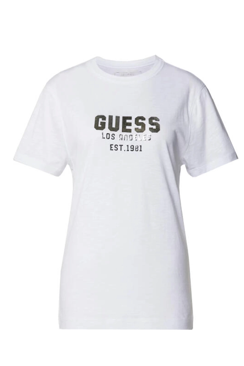 Guess Kadın  Ss Cn Pyramıde T-Shirt