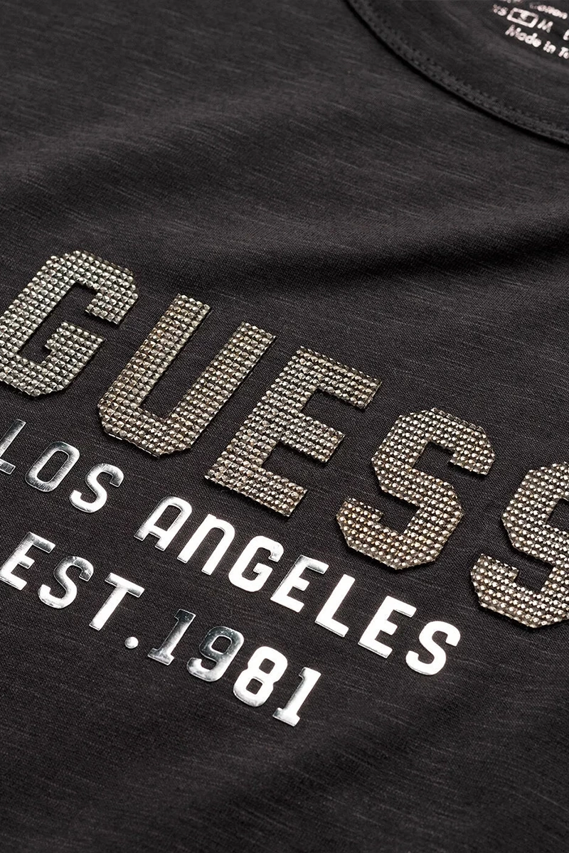 Guess   Kadın Ss Cn  Pyramide  Siyah T-Shirt