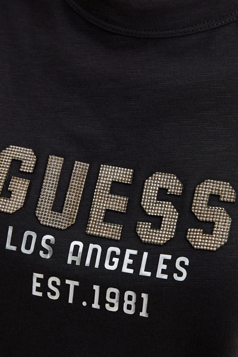 Guess   Kadın Ss Cn  Pyramide  Siyah T-Shirt