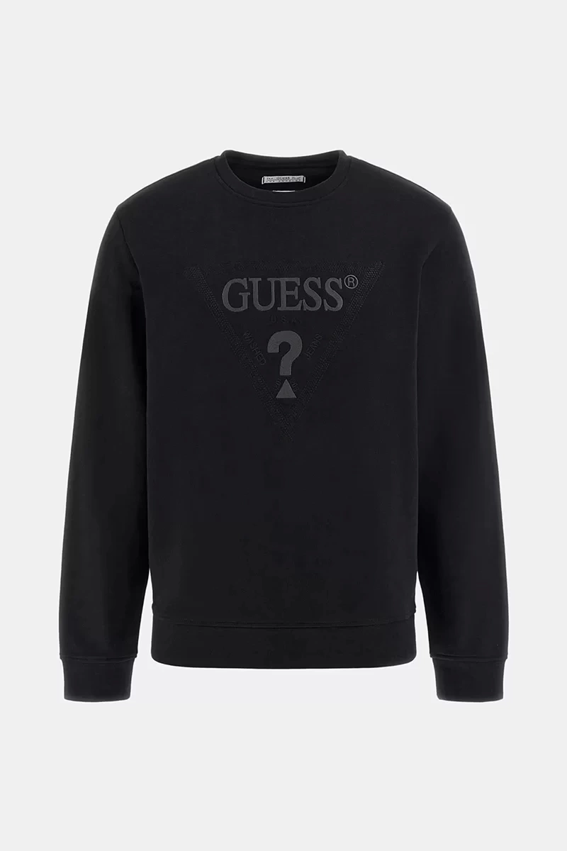 Guess Erkek Üçgen Logolu Sweatshirt