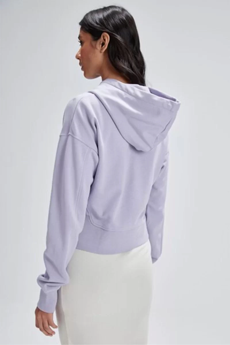 Calvin Klein Kadın Rib Mix Tab Hoodie Sweatshirt