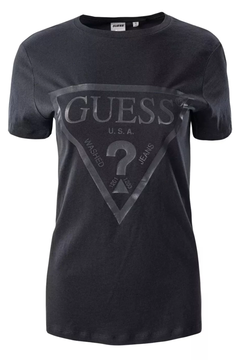 Guess Kadın  Adele  Regular  Siyah  T-Shirt