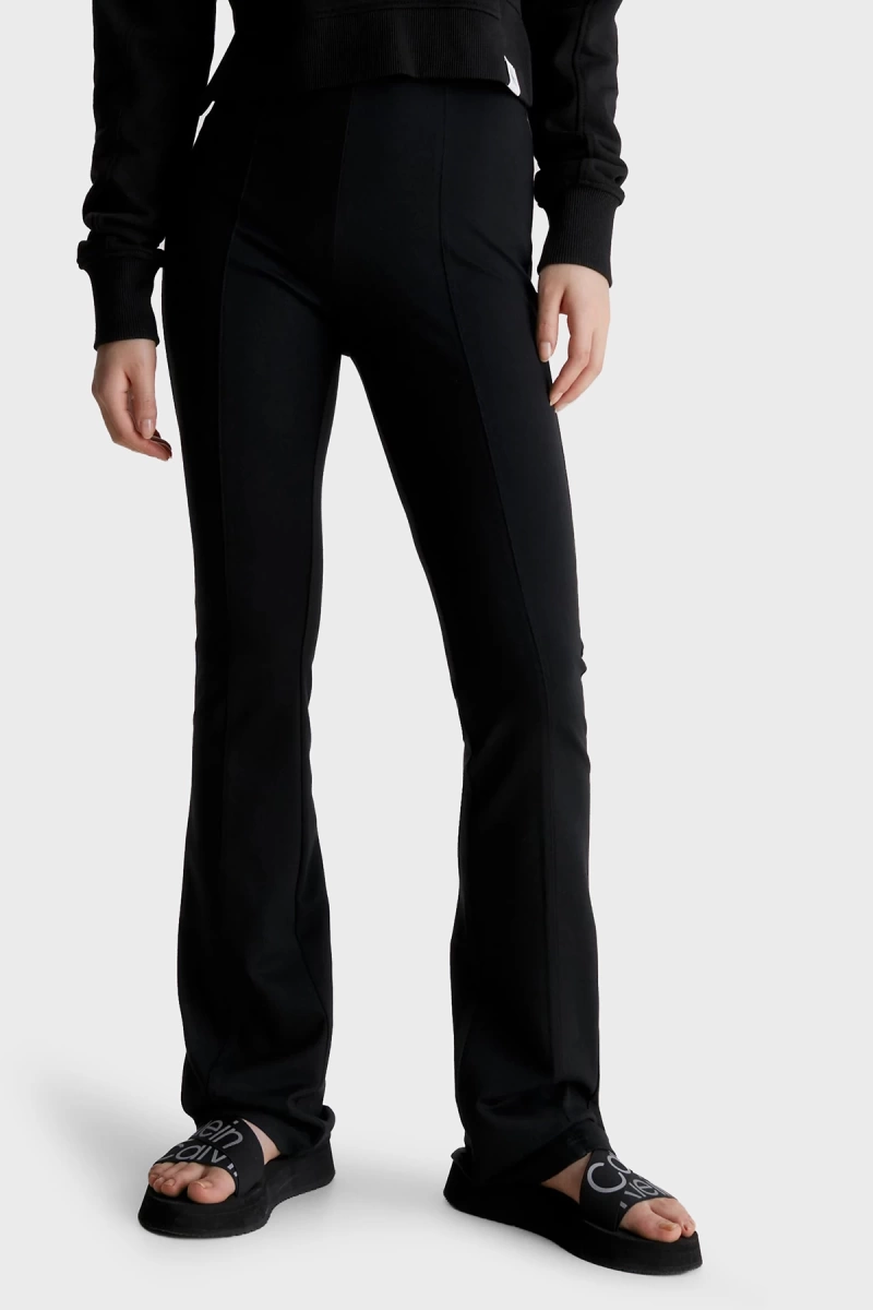 Calvin Klein Kadın  Tape Milano Flare Siyah Pantolon