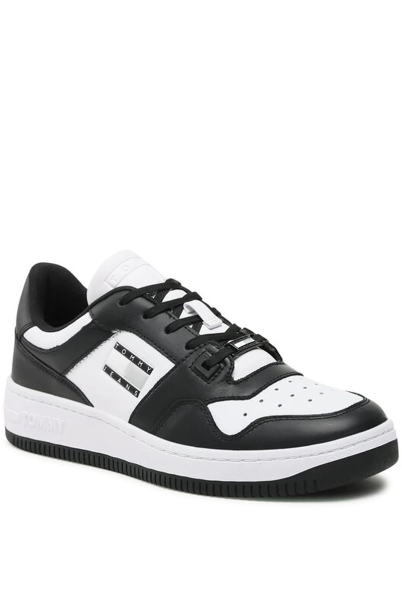 Tommy Hilfiger Erkek Monochrome Siyah Sneaker