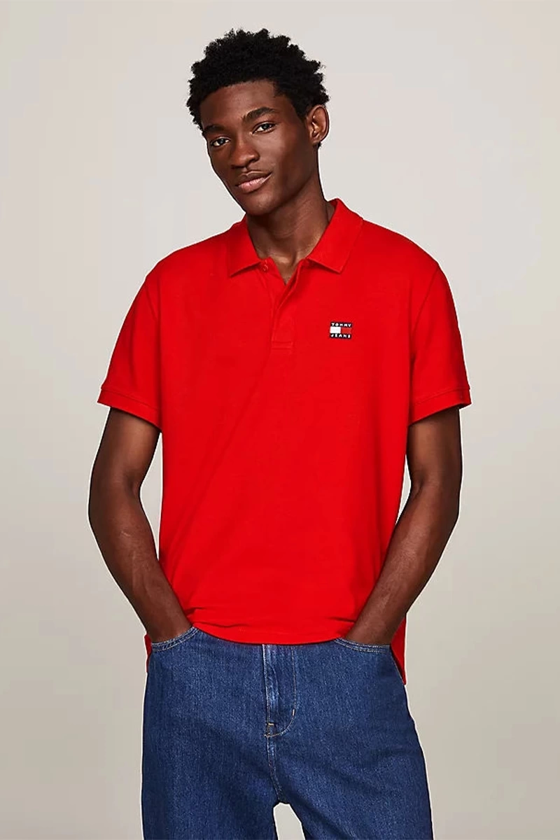 Tommy Hilfiger Erkek Polo Turuncu  T-Shirt