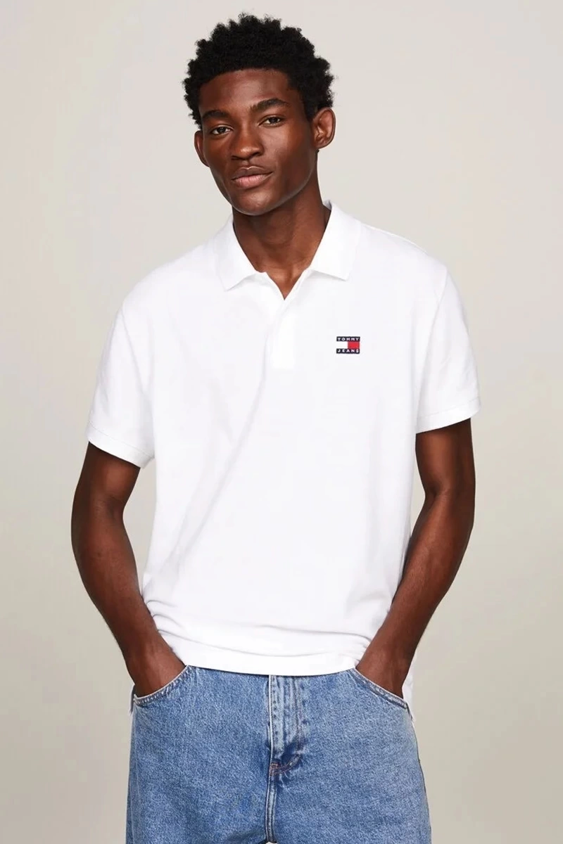 Tommy Hilfiger Erkek Beyaz  Polo T-Shirt