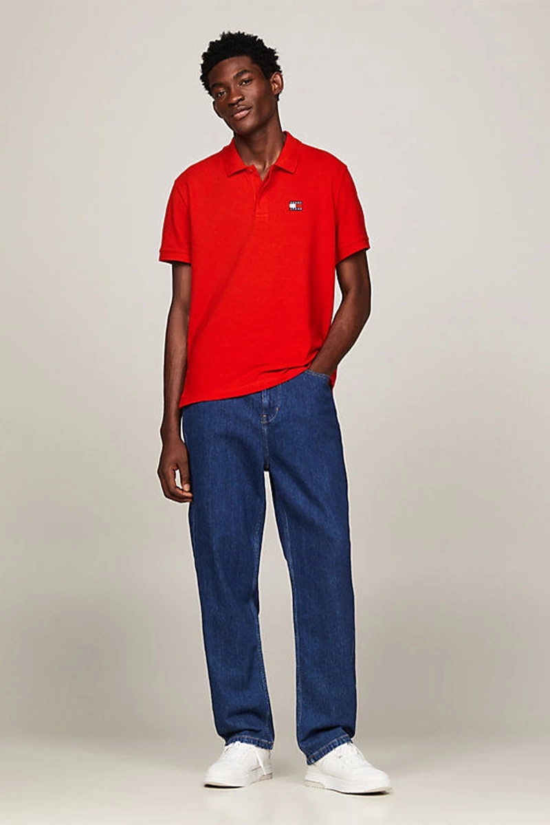 Tommy Hilfiger Erkek Polo Turuncu  T-Shirt