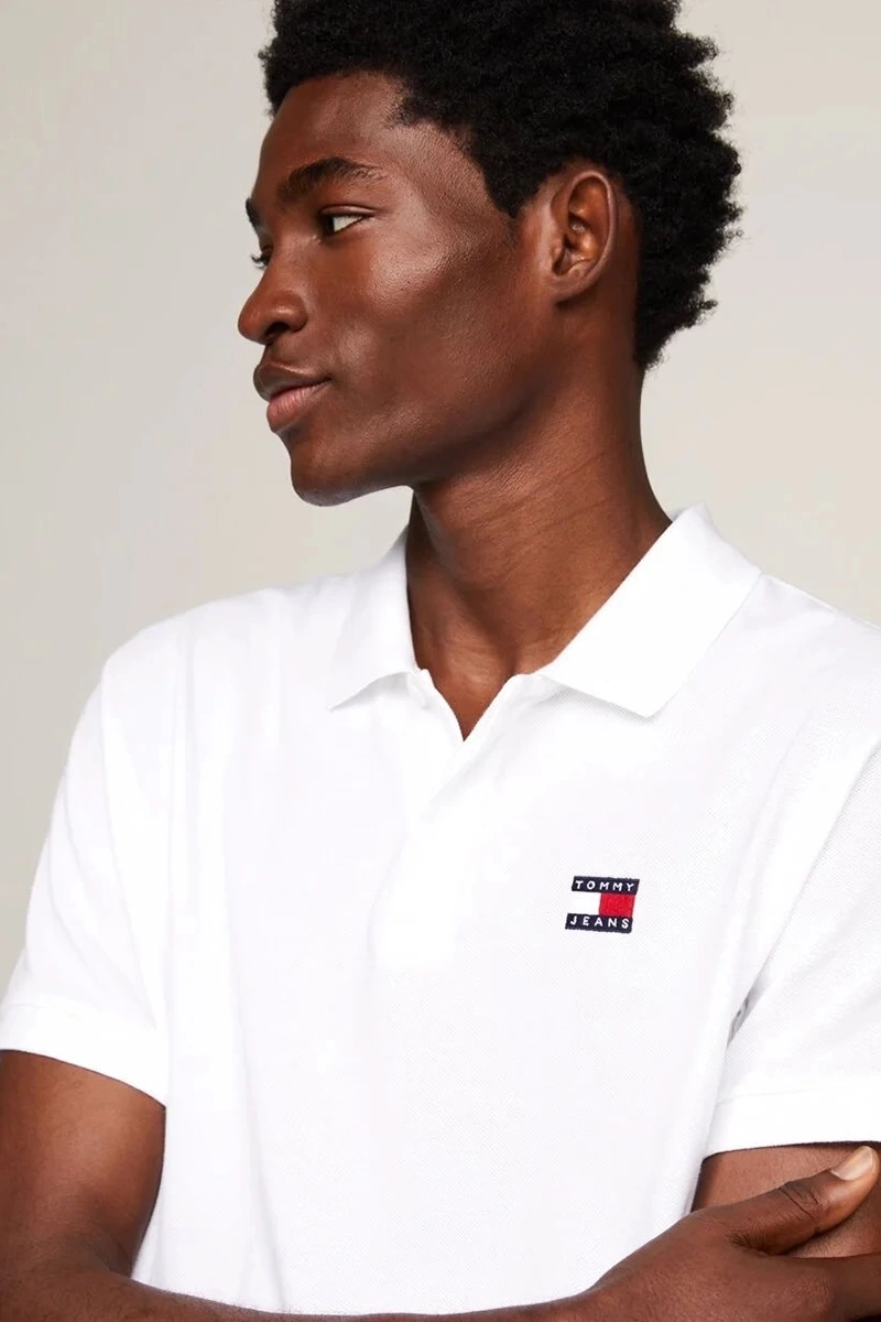 Tommy Hilfiger Erkek Beyaz  Polo T-Shirt